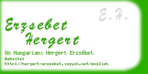 erzsebet hergert business card